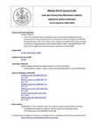 Legislative History:  An Act To Transfer Funds to the Maine Clean Election Fund (HP157)(LD 206)