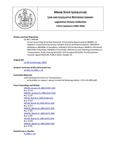 Legislative History: An Act Concerning Street Rod Standards (HP298)(LD 395) by Maine State Legislature (122nd: 2004-2006)