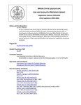 Legislative History: An Act To Amend Laws Governing the Setting of the Sea Urchin Harvesting Season (HP354)(LD 479) by Maine State Legislature (122nd: 2004-2006)