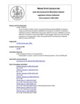 Legislative History: An Act To Reduce School Truancy (HP370)(LD 495) by Maine State Legislature (122nd: 2004-2006)