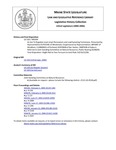Legislative History: An Act To Regulate Lead-smart Renovators and Lead Sampling Technicians (HP394)(LD 518) by Maine State Legislature (122nd: 2004-2006)