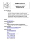 Legislative History:  An Act To Amend the Maine Consumer Credit Code - Credit Services Organizations (SP222)(LD 686)