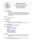 Legislative History: An Act To Improve the Quality of Kindergarten Education in Maine (SP305)(LD 897) by Maine State Legislature (122nd: 2004-2006)