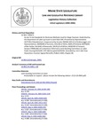 Legislative History: An Act To Set Standards for Electronic Methods Used for Wage Payment (HP673)(LD 963) by Maine State Legislature (122nd: 2004-2006)