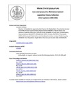 Legislative History: Resolve, To Establish an Apprenticeship Program for Shipbuilders (SP345)(LD 1005) by Maine State Legislature (122nd: 2004-2006)