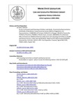 Legislative History: An Act To Prevent Lead Poisoning of Children and Adults (HP719)(LD 1034) by Maine State Legislature (122nd: 2004-2006)