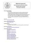 Legislative History: An Act To Facilitate Voting by Participants in the Address Confidentiality Program (HP768)(LD 1115) by Maine State Legislature (122nd: 2004-2006)