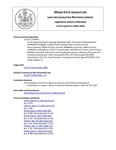 Legislative History: An Act Regarding Speech-language Pathology Aides (HP874)(LD 1277) by Maine State Legislature (122nd: 2004-2006)