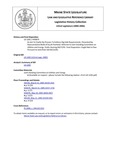 Legislative History: An Act To Clarify the Process To Enforce Dig Safe Requirements (HP879)(LD 1282) by Maine State Legislature (122nd: 2004-2006)