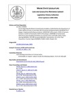 Legislative History:  An Act Regarding the Maine Criminal Justice Academy (HP945)(LD 1362)
