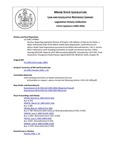 Legislative History: Resolve, Regarding Legislative Review of Chapter 120: Release of Data to the Public, a Major Substantive Rule of the Maine Health Data Organization (HP967)(LD 1390) by Maine State Legislature (122nd: 2004-2006)