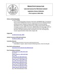 Legislative History:  An Act To Amend the Maine  Consumer Credit Code (HP980)(LD 1416)