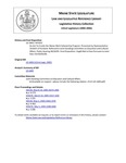 Legislative History: An Act To Create the Maine Merit Scholarship Program (HP1032)(LD 1469) by Maine State Legislature (122nd: 2004-2006)