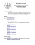 Legislative History: An Act To Make Technical Amendments to the Maine Uniform Trust Code (SP538)(LD 1551) by Maine State Legislature (122nd: 2004-2006)