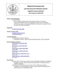Legislative History: An Act To Abolish the Maine Indian Tribal-State Commission (HP1107)(LD 1569) by Maine State Legislature (122nd: 2004-2006)