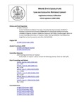 Legislative History: An Act To Modernize Maine's Tax Code (HP1123)(LD 1587) by Maine State Legislature (122nd: 2004-2006)