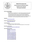Legislative History: An Act To Mandate E-9-1-1 TDD Testing and Training (SP594)(LD 1612) by Maine State Legislature (122nd: 2004-2006)