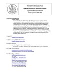 Legislative History:  Resolve, To Establish a Blue Ribbon Commission To Study Maine's Homeland Security Needs (SP610)(LD 1645)