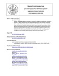 Legislative History: Resolve, Regarding Legislative Review of Portions of Chapter 1: Procedures; Portions of Chapter 3: Maine Clean Election Act and Related Practices; and Campaign Reporting Forms for Candidates, Major Substantive Rules of the Commission on Governmental Ethics and Election Practices (HP1181)(LD 1672) by Maine State Legislature (122nd: 2004-2006)