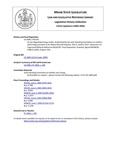 Legislative History: An Act Regarding Energy Codes (HP1191)(LD 1685) by Maine State Legislature (122nd: 2004-2006)