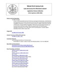 Legislative History: An Act To Eliminate Administrative Preliminary Hearings for Probationers (HP1308)(LD 1868) by Maine State Legislature (122nd: 2004-2006)