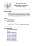 Legislative History: An Act To Prevent Unauthorized Practice of Immigration and Nationality Law (HP1398)(LD 1996) by Maine State Legislature (122nd: 2004-2006)