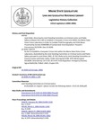 Legislative History: An Act To Establish a Computer Crimes Unit within the Maine State Police Crime Laboratory (SP779)(LD 2028) by Maine State Legislature (122nd: 2004-2006)