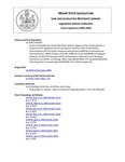 Legislative History:  An Act To Establish the Island Falls Water District (HP1470)(LD 2078)