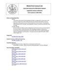 Legislative History: Joint Order, Directing the Joint Standing Committee on Agriculture, Conservation and Forestry to Report Out a Bill to Allow the Executive Director of the Maine Land Use Regulation Commission to Assess a Processing Fee for Certain Projects (HP925) by Maine State Legislature (122nd: 2004-2006)