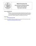 Legislative History: Joint Order, That the Government Oversight Committee Report Out a Bill to Create a Process for Considering, Reviewing and Prioritizing Requests for Program Evaluations from Joint Standing Committees, Legislators, Agencies and the Public (HP1039) by Maine State Legislature (122nd: 2004-2006)