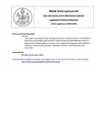 Legislative History: Joint Order, Directing the Joint Standing Committee on Inland Fisheries and Wildlife to Report Out an Emergency Bill to Permit Limited Reciprocity with New Hampshire for Registration of Snowmobiles on Certain Trails (HP1044) by Maine State Legislature (122nd: 2004-2006)