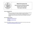 Legislative History: Governor's Nomination: Ronald Usher of Westbrook and Sheridan Oldham of Waterville nominated for appointment, and Robert Savage of Limington nominated for reappointment as members of the Inland Fisheries and Wildlife Advisory Council (SP589) by Maine State Legislature (122nd: 2004-2006)