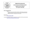 Legislative History: Joint Order, That the Joint Standing Committee on Natural Resources Report Out Legislation Regarding Construction and Demolition Debris (SP772) by Maine State Legislature (122nd: 2004-2006)