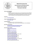 Legislative History: An Act To Amend the Prescription Privacy Law (HP5)(LD 4) by Maine State Legislature (123rd: 2006-2008)