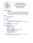 Legislative History: An Act To Reimburse Philip Wolley for Litigation Expenses Incurred in Connection with His Termination and Reinstatement as a State Employee (HP11)(LD 10) by Maine State Legislature (123rd: 2006-2008)