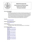 Legislative History: Resolve, Regarding Legislative Review of Portions of Regulations Governing the Licensing and Functioning of Intermediate Care Facilities for Persons with Mental Retardation, a Major Substantive Rule of the Department of Health and Human Services (HP40)(LD 39) by Maine State Legislature (123rd: 2006-2008)