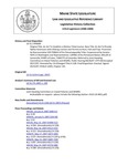 Legislative History: An Act To Establish a Lifetime Tribal License (HP49)(LD 51) by Maine State Legislature (123rd: 2006-2008)