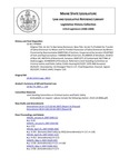 Legislative History: An Act To Ban Salvia Divinorum (HP64)(LD 66) by Maine State Legislature (123rd: 2006-2008)