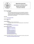 Legislative History: An Act To Provide for the Safety of Elver Fishermen Using Dip Nets (HP75)(LD 77) by Maine State Legislature (123rd: 2006-2008)