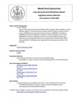 Legislative History: Resolve, Directing the Department of Public Safety To Make a Map Available on the Sex Offender Registry (HP163)(LD 192) by Maine State Legislature (123rd: 2006-2008)