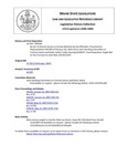 Legislative History: An Act To Restrict Access to Certain Websites by Sex Offenders (HP164)(LD 193) by Maine State Legislature (123rd: 2006-2008)