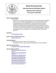 Legislative History: An Act Requiring the Municipal Clerk To Inspect Municipal Election Ballots (HP173)(LD 202) by Maine State Legislature (123rd: 2006-2008)