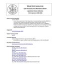 Legislative History: An Act Concerning Student Voter Registration (HP174)(LD 203) by Maine State Legislature (123rd: 2006-2008)