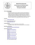 Legislative History: Resolve, Honoring Women Veterans of Maine (SP85)(LD 248) by Maine State Legislature (123rd: 2006-2008)