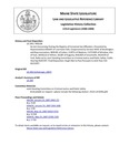 Legislative History: An Act Concerning Posting the Registry of Convicted Sex Offenders (HP238)(LD 294) by Maine State Legislature (123rd: 2006-2008)