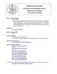 Legislative History:  An Act To Create the Maine Fishery Infrastructure Tax Credit Program (HP288)(LD 358)