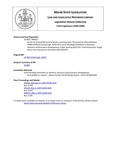 Legislative History:  An Act To Amend the Funeral Service Licensing Laws (HP617)(LD 820)