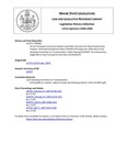 Legislative History:  An Act To Require Economic Analysis and Public Comment for Road Construction Projects (HP662)(LD 873)