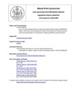 Legislative History:  An Act To Protect Maine Citizens' Credit (HP718)(LD 958)