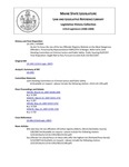 Legislative History:  An Act To Focus the Use of the Sex Offender Registry Website on the Most Dangerous Offenders (HP984)(LD 1391)